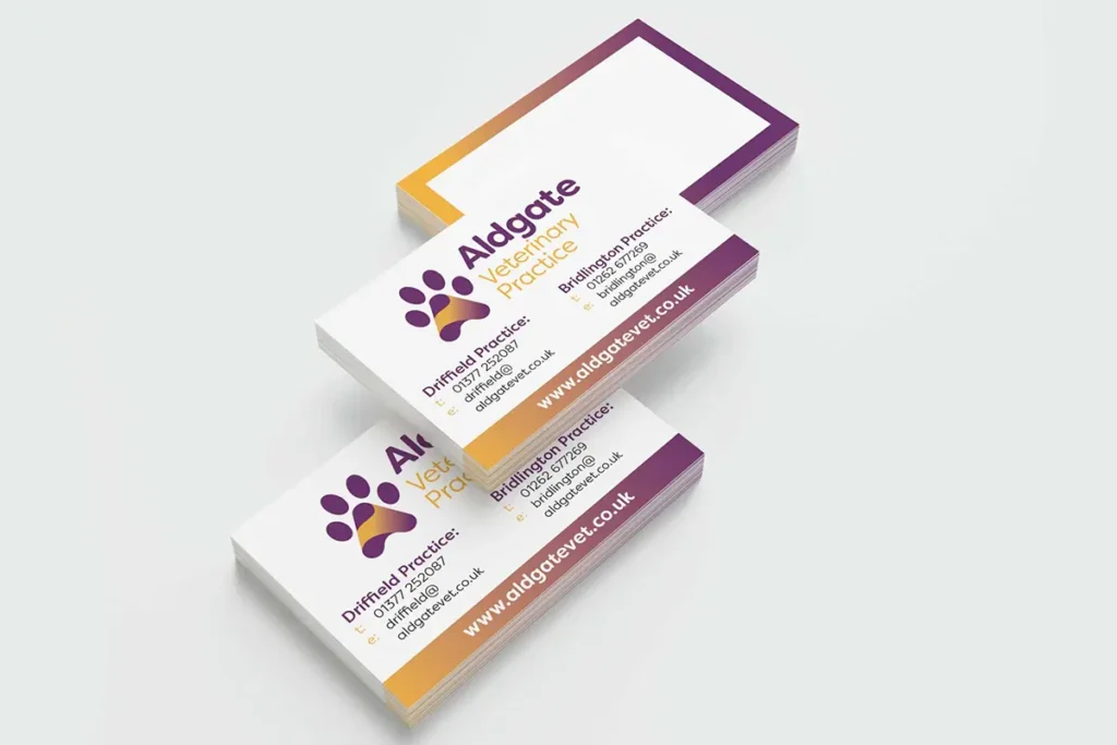Aldgate Vets - Business cards Aldgate Vets - Business cards