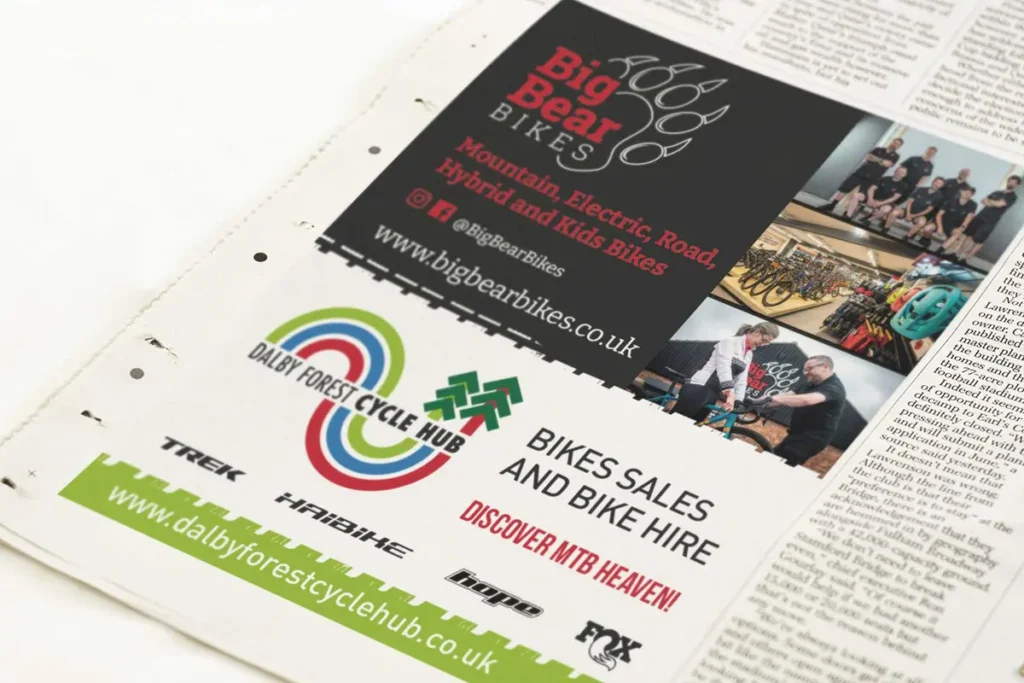 Big Bear Bikes - Newspaper advert Big Bear Bikes - Newspaper advert