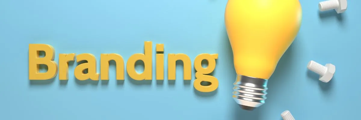 branding with yellow light bulb