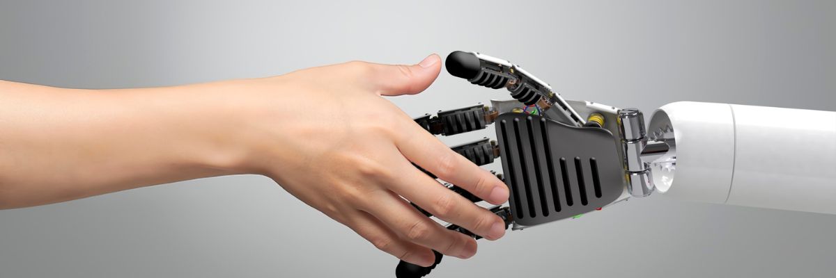 ai and human hand