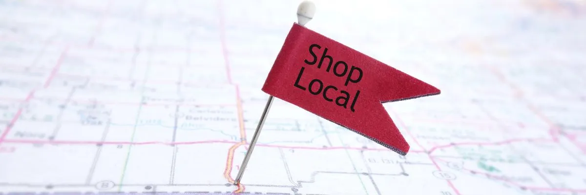 shop local flag