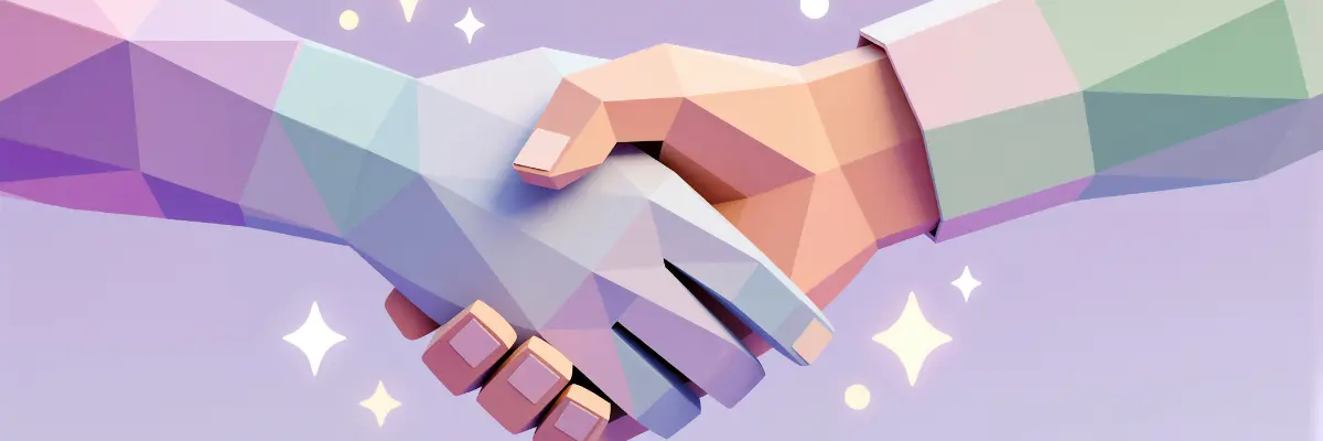 human shaking hand with robot