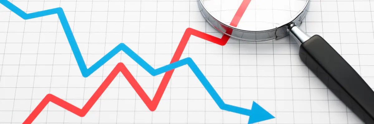 line graph of performance